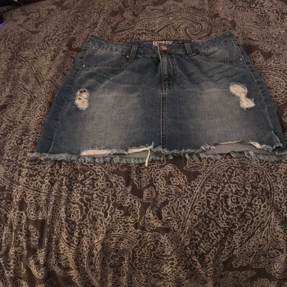 Denim vintage trendy skirt